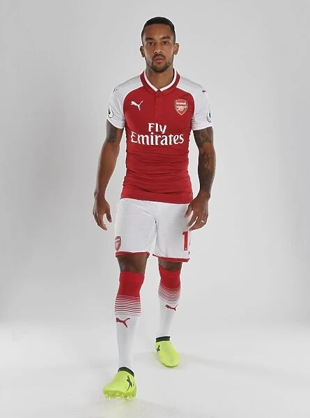 Theo Walcott at Arsenal Football Club 2017-18 Team Photocall