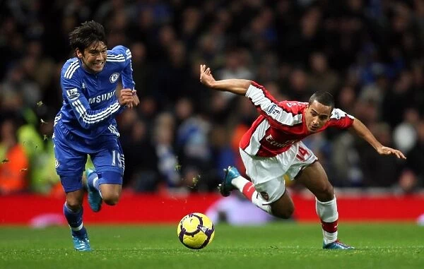 Theo Walcott (Arsenal) Paulo Ferreira (Chelsea). Arsenal 0:3 Chelsea. Barclays Premier League