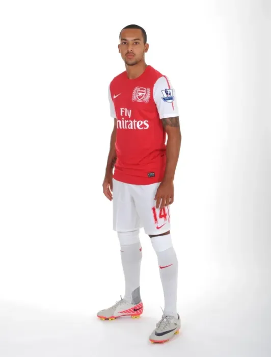 Framed Print : Theo Walcott at Arsenal Photocall, Emirates Stadium, 2011