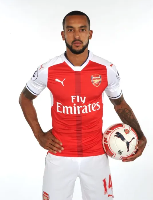 Framed Print : Theo Walcott at Arsenal's 2016-17 First Team Photocall