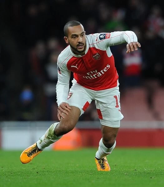 Theo Walcott in FA Cup Action: Arsenal vs. Burnley, 2016