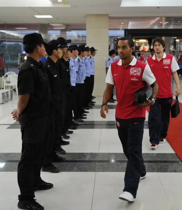 Framed Print : Theo Walcott Gears Up: Arsenal vs Hangzhou Greentown, China (2011)