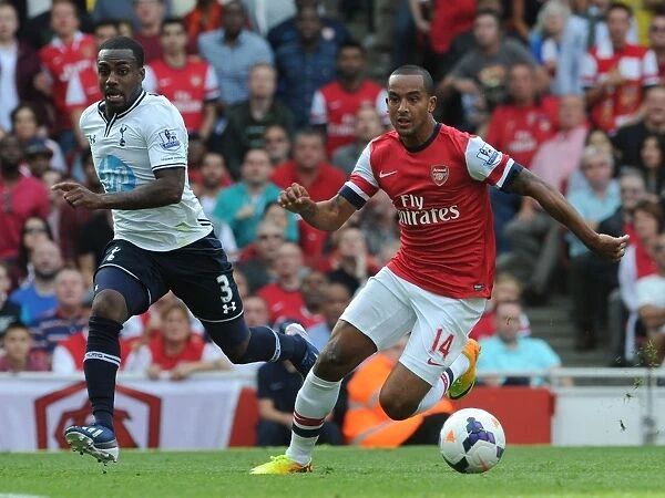 Theo Walcott Outpaces Danny Rose: A Rivalry Renewed - Arsenal vs. Tottenham, Premier League 2013-14
