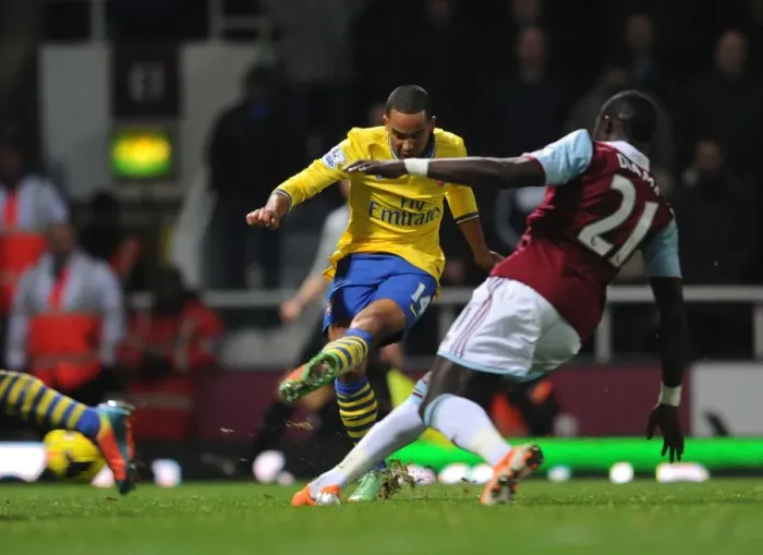 Framed Print : Theo Walcott Scores Against Mohamed Diame: A Pivotal Moment in the 2013-14 West Ham United vs. Arsenal Premier League Clash Framed Print : Theo Walcott Scores Against Mohamed Diame: A Pivotal Moment in the 2013-14 West Ham United vs. Arsenal Premier League Clash