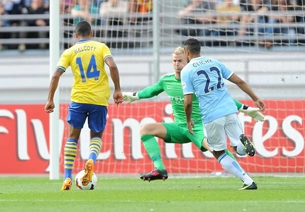 Theo Walcott Scores the Opener: Arsenal vs. Manchester City (2013) - Chipping Over Joe Hart