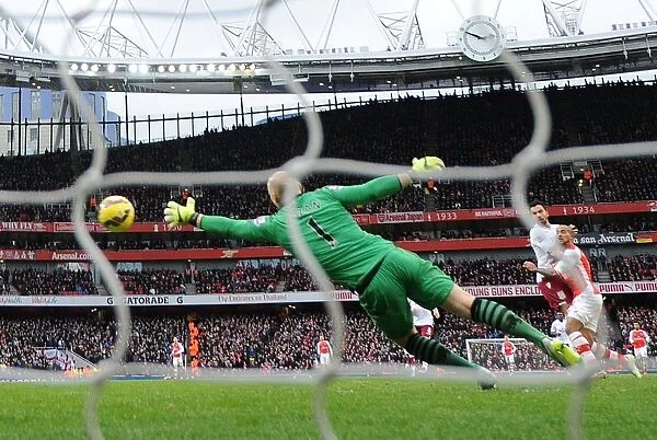 Theo Walcott Scores Thrilling Goal Past Brad Guzan: Arsenal vs Aston Villa, Premier League 2014-15