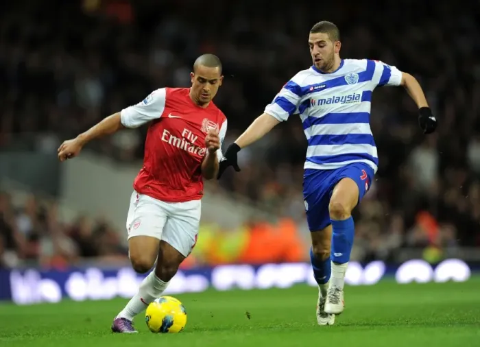Framed Print : Theo Walcott vs. Adel Taarabt: A Battle at the Emirates (Arsenal v Queens Park Rangers, 2011-12) Framed Print : Theo Walcott vs. Adel Taarabt: A Battle at the Emirates (Arsenal v Queens Park Rangers, 2011-12)