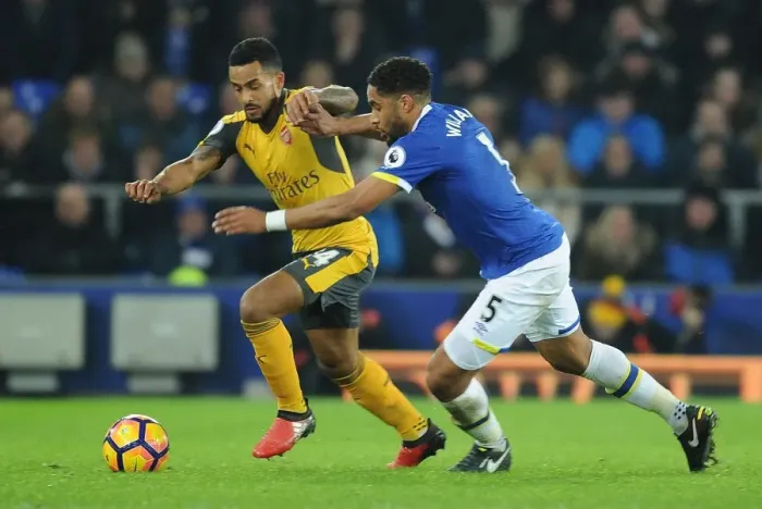 Framed Print : Theo Walcott vs. Ashley Williams: Intense Battle at Goodison Park - Everton vs. Arsenal, Premier League 2016-17 Framed Print : Theo Walcott vs. Ashley Williams: Intense Battle at Goodison Park - Everton vs. Arsenal, Premier League 2016-17