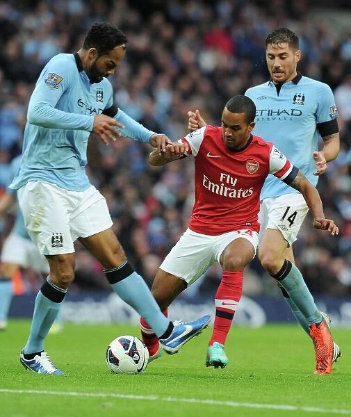 Theo Walcott vs. Javi Garcia and Joleon Lescott: Manchester City vs. Arsenal, Premier League Showdown (2012-13)
