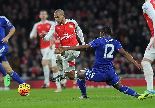 Theo Walcott vs. Jon Obi Mikel: A Battle at Emirates - Arsenal vs. Chelsea, Premier League 2015-16