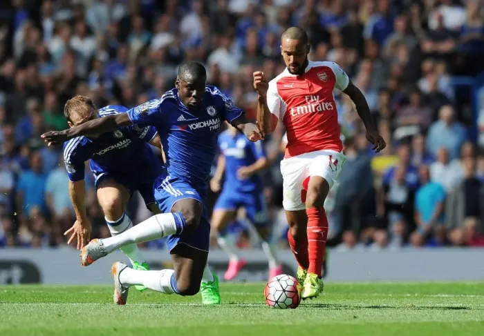 Framed Print : Theo Walcott vs Kurt Zouma: A Football Battle at the Heart of the Chelsea vs Arsenal Rivalry (2015-16) Framed Print : Theo Walcott vs Kurt Zouma: A Football Battle at the Heart of the Chelsea vs Arsenal Rivalry (2015-16)