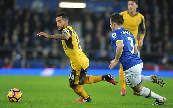 Theo Walcott vs Leighton Baines: Intense Rivalry at Goodison Park - Everton vs Arsenal, Premier League 2016-17