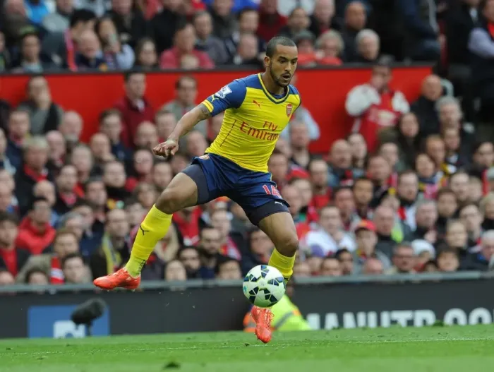 Framed Print : Theo Walcott vs. Manchester United: A Premier League Showdown (Arsenal vs. Manchester United, 2014-15) Framed Print : Theo Walcott vs. Manchester United: A Premier League Showdown (Arsenal vs. Manchester United, 2014-15)