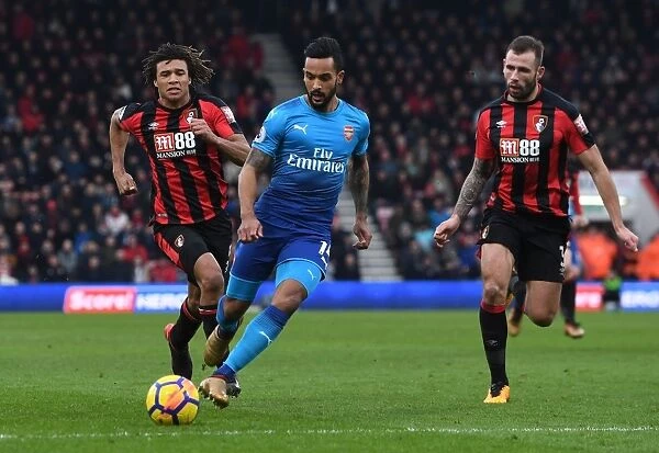 Theo Walcott vs Steve Cook and Nathan Ake: Intense Battle at AFC Bournemouth vs Arsenal (2017-18)