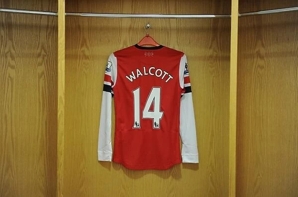 Theo Walcott's Arsenal Jersey at Emirates Stadium: Arsenal vs Aston Villa (2012-13)