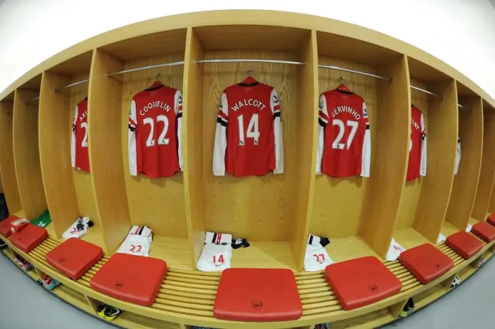 Framed Print : Theo Walcott's Arsenal Shirt: Arsenal vs. Queens Park Rangers, Premier League 2012-13