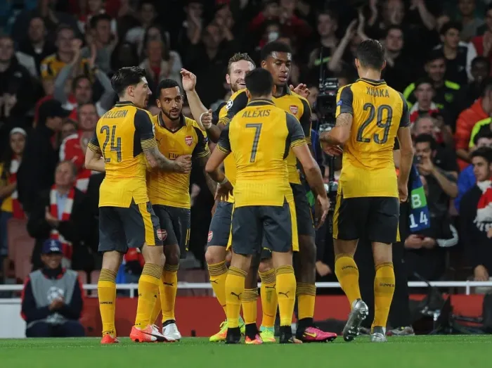 Framed Print : Theo Walcott's Brace: Arsenal's Triumph over FC Basel in Champions League Framed Print : Theo Walcott's Brace: Arsenal's Triumph over FC Basel in Champions League