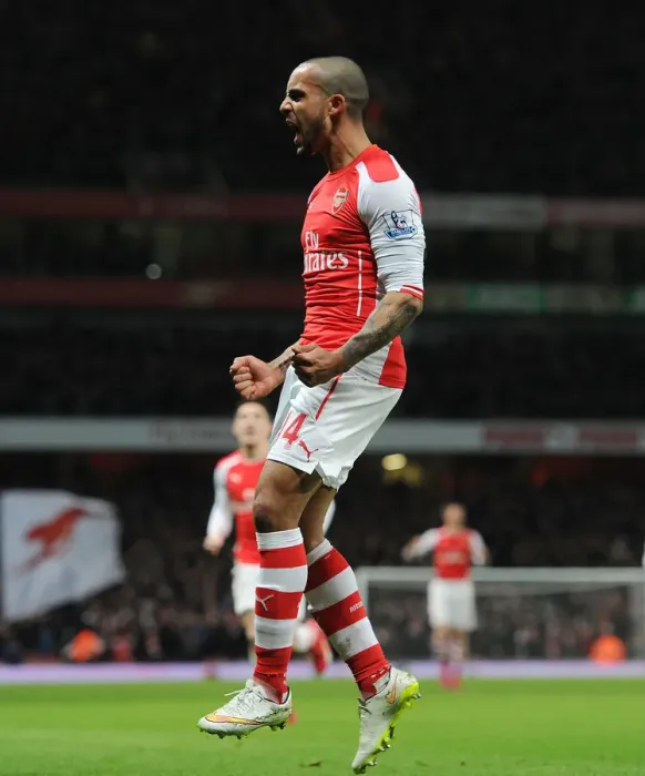 Framed Print : Theo Walcott's Brace: Arsenal's Triumph over Leicester City (2014-15)