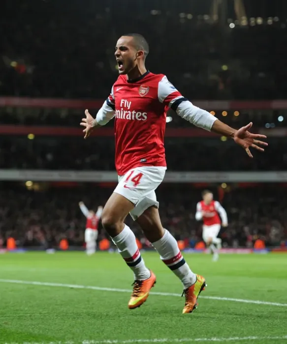 Framed Print : Theo Walcott's Brace: Arsenal's Triumph over Liverpool (2012-13)