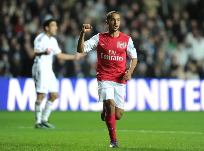 Framed Print : Theo Walcott's Brace: Arsenal's Triumph over Swansea City (2011-12) Framed Print : Theo Walcott's Brace: Arsenal's Triumph over Swansea City (2011-12)