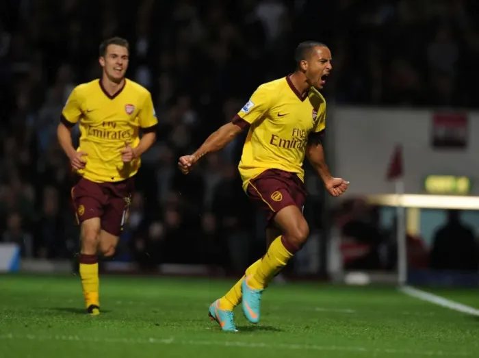 Framed Print : Theo Walcott's Brace: Arsenal's Triumph over West Ham United (2012-13)