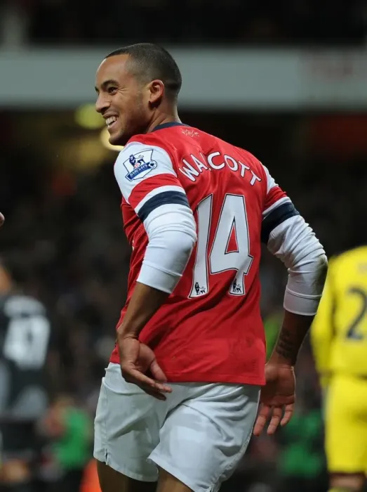 Framed Print : Theo Walcott's Brace: Arsenal's Victory Over Liverpool (2012-13)