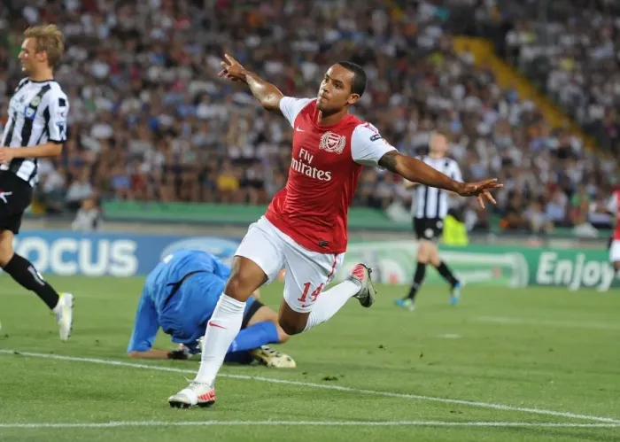 Framed Print : Theo Walcott's Brace: Securing Arsenal's UEFA Champions League Spot vs Udinese (2011) Framed Print : Theo Walcott's Brace: Securing Arsenal's UEFA Champions League Spot vs Udinese (2011)