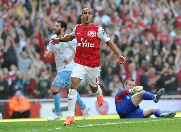 Theo Walcott's Double: Arsenal's 3-0 Victory Over Aston Villa in the Premier League
