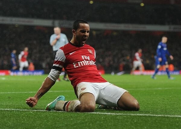 Theo Walcott's Double: Arsenal's Triumph Over Cardiff City in the Premier League (January 1, 2014)
