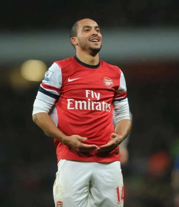 Framed Print : Theo Walcott's Double: Arsenal's Triumph over Cardiff City (2013-14) Framed Print : Theo Walcott's Double: Arsenal's Triumph over Cardiff City (2013-14)