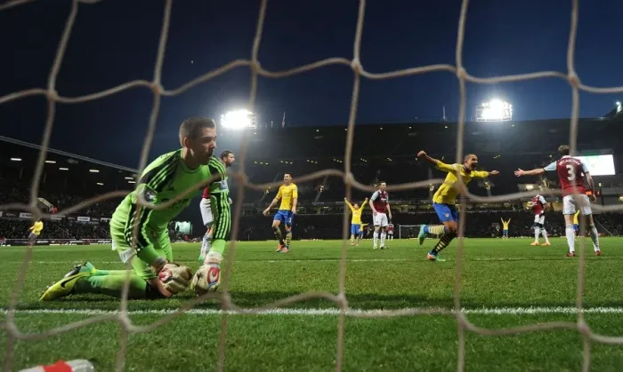 Framed Print : Theo Walcott's Double Strike: Arsenal's Victory Over West Ham United (December 2013)