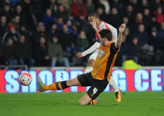 Framed Print : Theo Walcott's Dramatic Fourth Goal: Arsenal's FA Cup Victory Over Hull City Framed Print : Theo Walcott's Dramatic Fourth Goal: Arsenal's FA Cup Victory Over Hull City