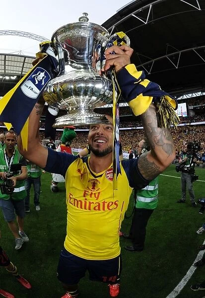 Theo Walcott's Emotional FA Cup Victory Celebration: Arsenal's Triumph at Wembley (2015)
