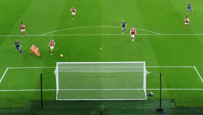 Framed Print : Theo Walcott's Emotional Return: Scoring Against Former Team Arsenal in Premier League 2020-21