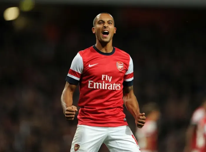 Framed Print : Theo Walcott's First Arsenal Goal: Arsenal v Coventry City, Capital One Cup 2012-13