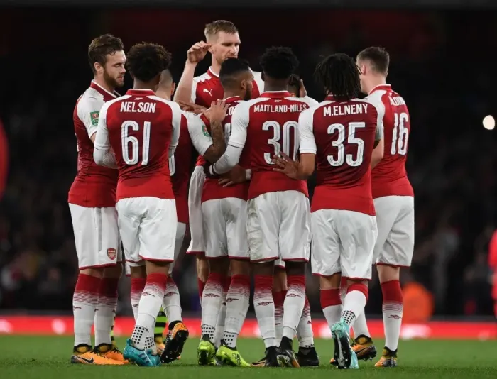 Framed Print : Theo Walcott's Goal: Arsenal's Carabao Cup Victory over Doncaster Rovers