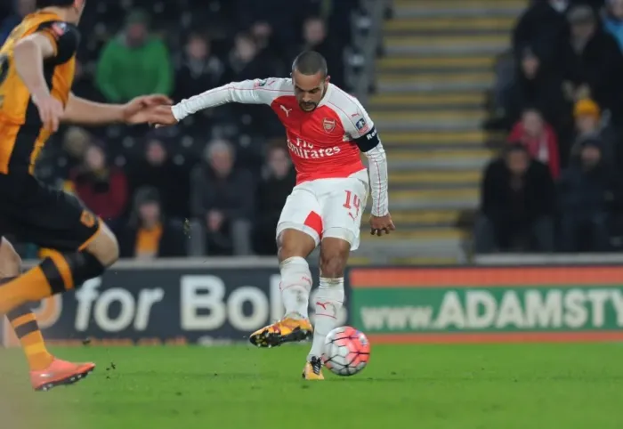 Framed Print : Theo Walcott's Hat-Trick: Arsenal Advances in FA Cup with Triumph over Hull City Framed Print : Theo Walcott's Hat-Trick: Arsenal Advances in FA Cup with Triumph over Hull City