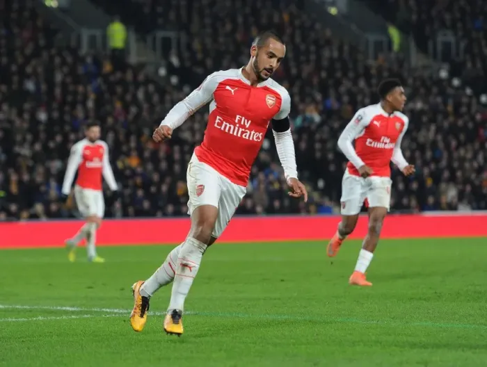 Framed Print : Theo Walcott's Hat-Trick: Arsenal Edge Past Hull City 3-2 in FA Cup Framed Print : Theo Walcott's Hat-Trick: Arsenal Edge Past Hull City 3-2 in FA Cup