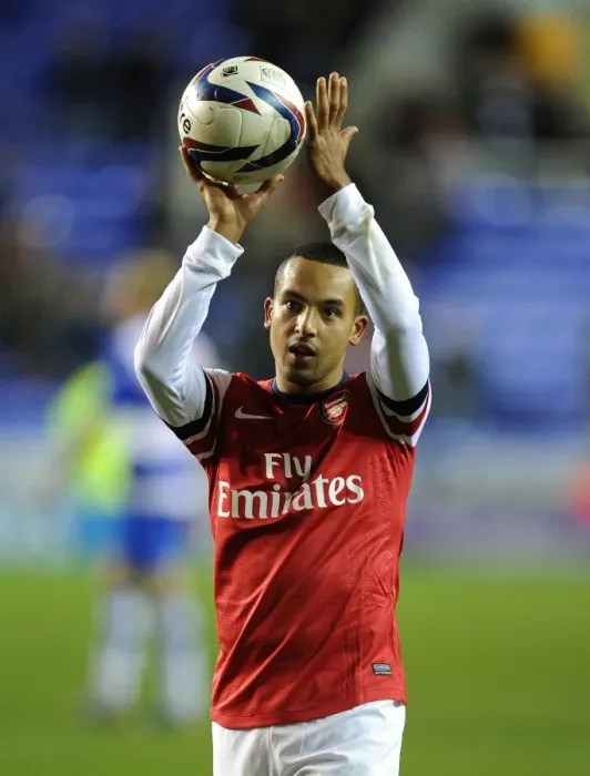 Framed Print : Theo Walcott's Hat-Trick: Arsenal's Victory over Reading in Capital One Cup (2012-13)