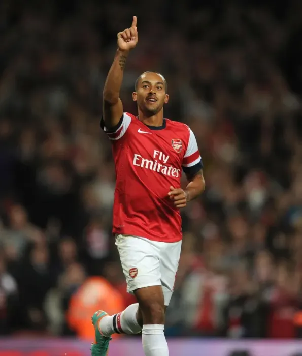 Framed Print : Theo Walcott's Historic Debut Goal: Arsenal vs. Coventry City, Capital One Cup 2012-13