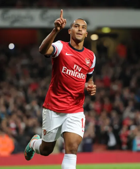 Framed Print : Theo Walcott's Historic Debut Goal: Arsenal vs. Coventry City, Capital One Cup 2012-13