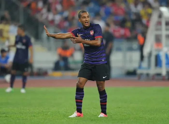 Framed Print : Theo Walcott's Pre-Season Goals: Arsenal Overcome Malaysia 2-1