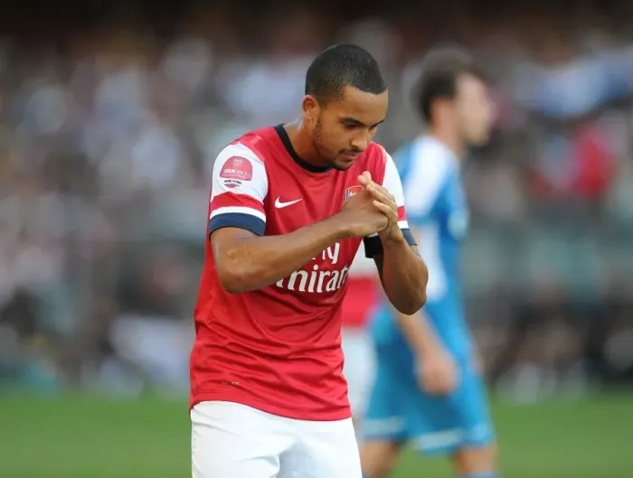 Framed Print : Theo Walcott's Respectful Chinese Goal Celebration: Arsenal's Victory in Kitchee FC's 2012 Hong Kong Friendly Framed Print : Theo Walcott's Respectful Chinese Goal Celebration: Arsenal's Victory in Kitchee FC's 2012 Hong Kong Friendly