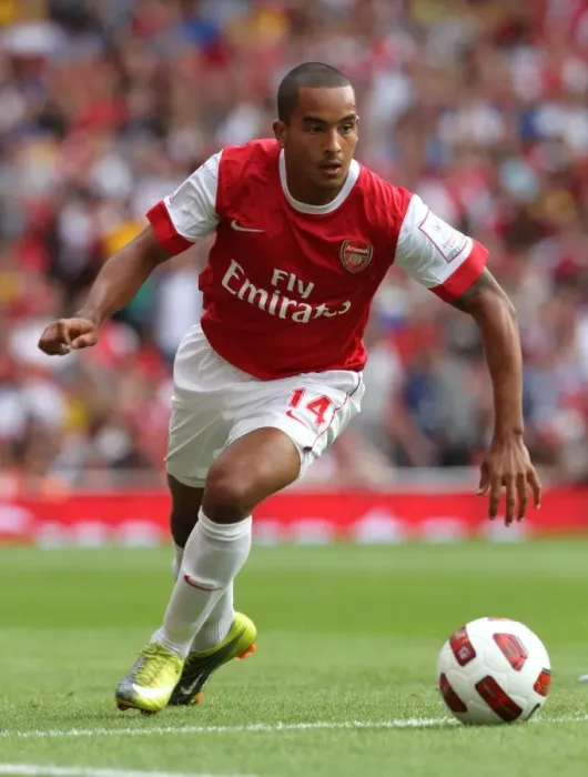 Framed Print : Theo Walcott's Stalemate: Arsenal vs AC Milan, Emirates Cup Pre-Season 2010