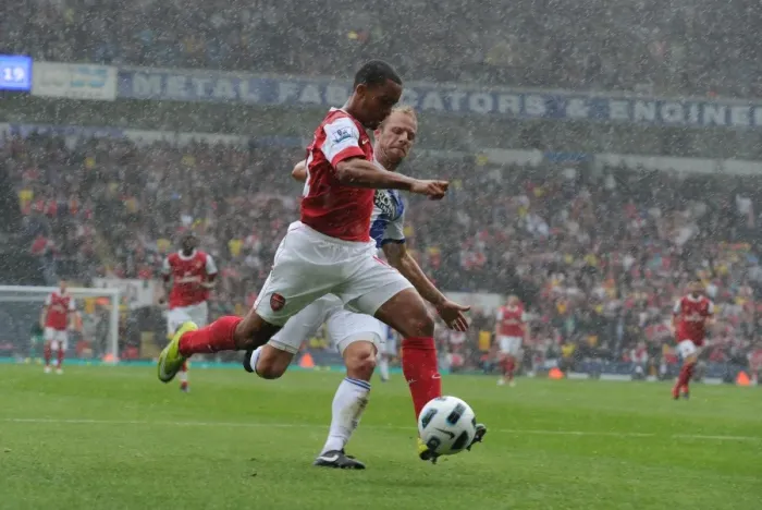 Framed Print : Theo Walcott's Stunner: Arsenal's First Goal vs. Blackburn (28 / 8 / 2010)