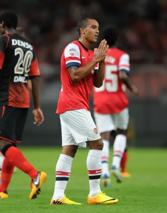 Framed Print : Theo Walcott's Stunner: Arsenal's Pre-Season Triumph over Nagoya Grampus in Toyota, Japan (2013-14) Framed Print : Theo Walcott's Stunner: Arsenal's Pre-Season Triumph over Nagoya Grampus in Toyota, Japan (2013-14)