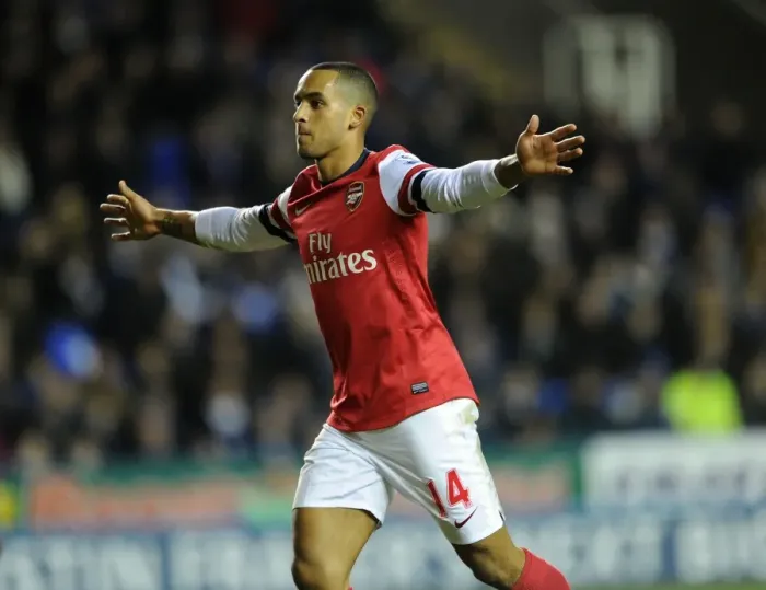 Framed Print : Theo Walcott's Thrilling Goal: Arsenal's Victory over Reading in the Premier League 2012-13