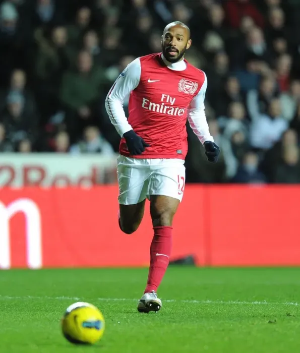 Framed Print : Thierry Henry in Action: Arsenal vs. Swansea City, Premier League 2011-12