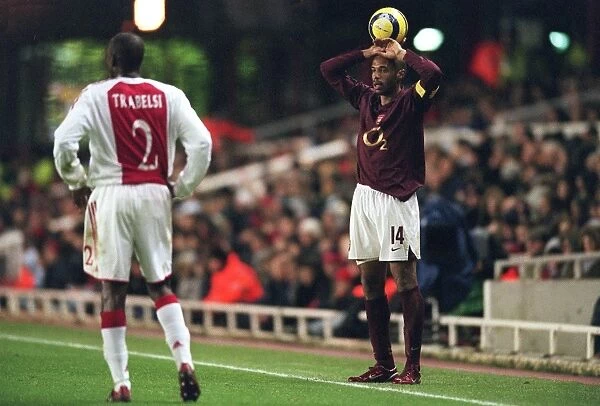 Thierry Henry in Action: Arsenal vs Ajax, UEFA Champions League, Highbury, London, 2005