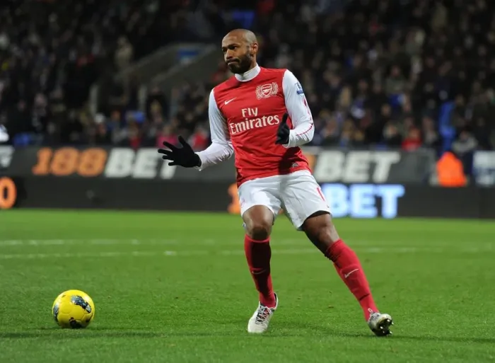 Framed Print : Thierry Henry in Action: Bolton Wanderers vs. Arsenal, Premier League 2011-12